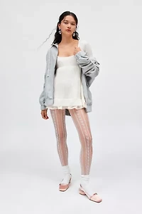 Kimchi Blue Hannah Ruffle Trim Babydoll Sweater