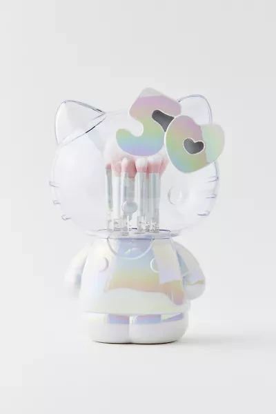 Impressions Vanity Co. Sanrio Hello Kitty 50th Anniversary 6-Piece Makeup Brush & Holder Set