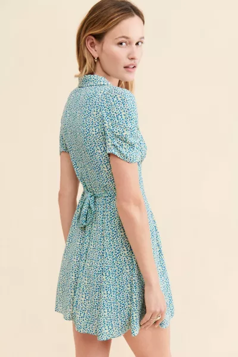 Crowley Collared Floral Mini Dress