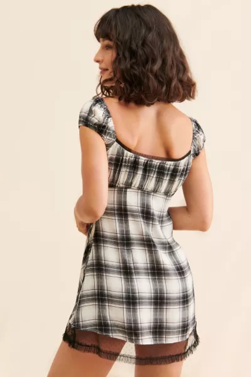 Ana Cap Sleeve Mini Dress