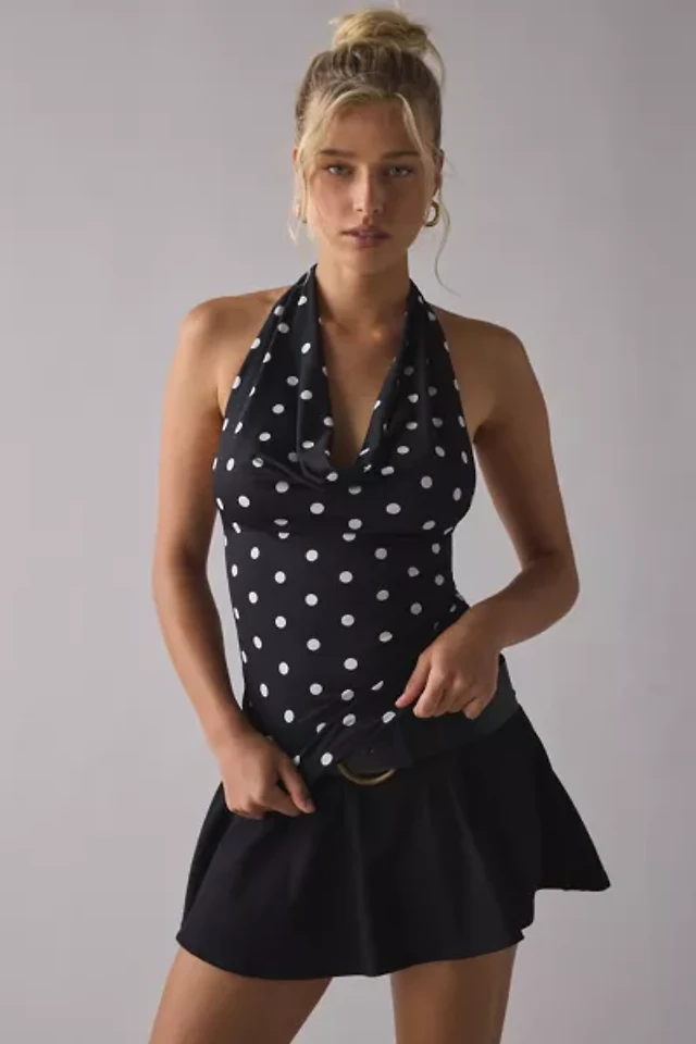 Silence + Noise Haddon High Neck Open Back Mini Dress | Pacific City