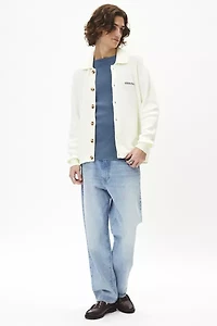 GUESS JEANS Embroidered Long Sleeve Polo Shirt