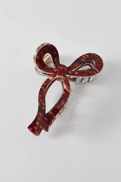 Draped Bow Resin Claw Clip