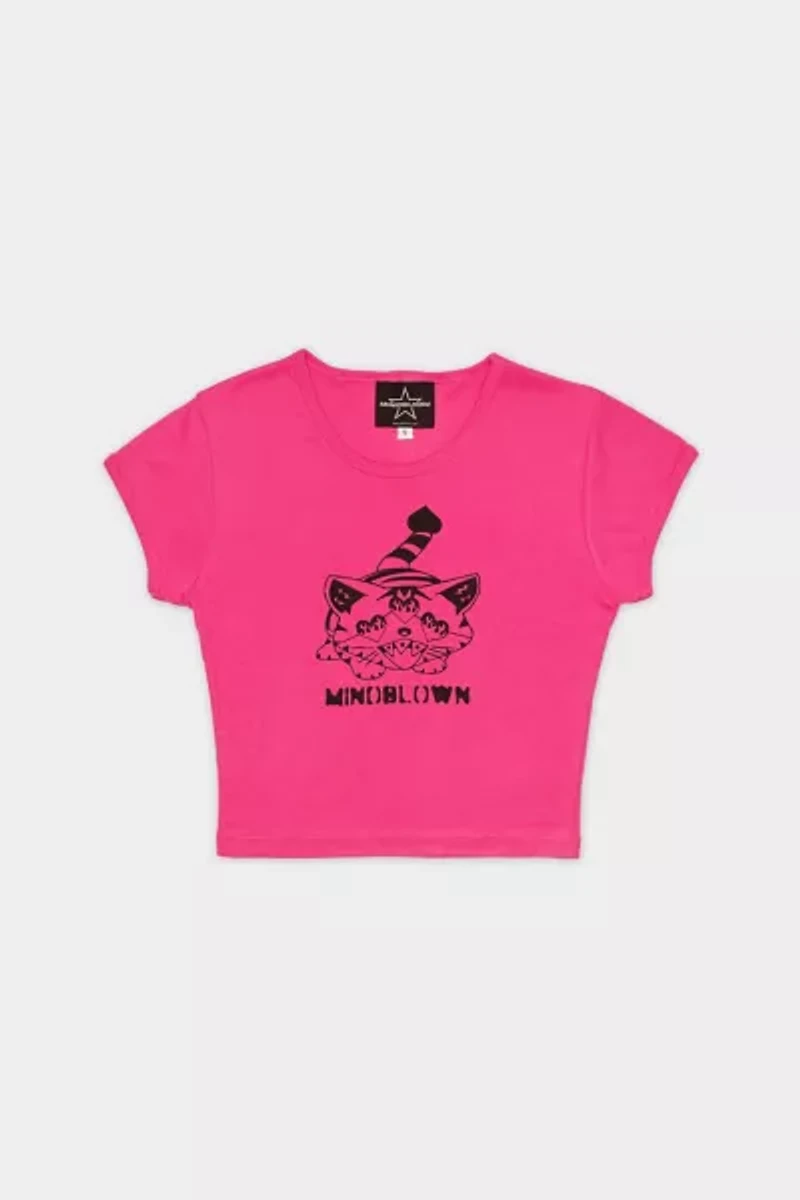 Mindblown Flame Cat Baby Tee