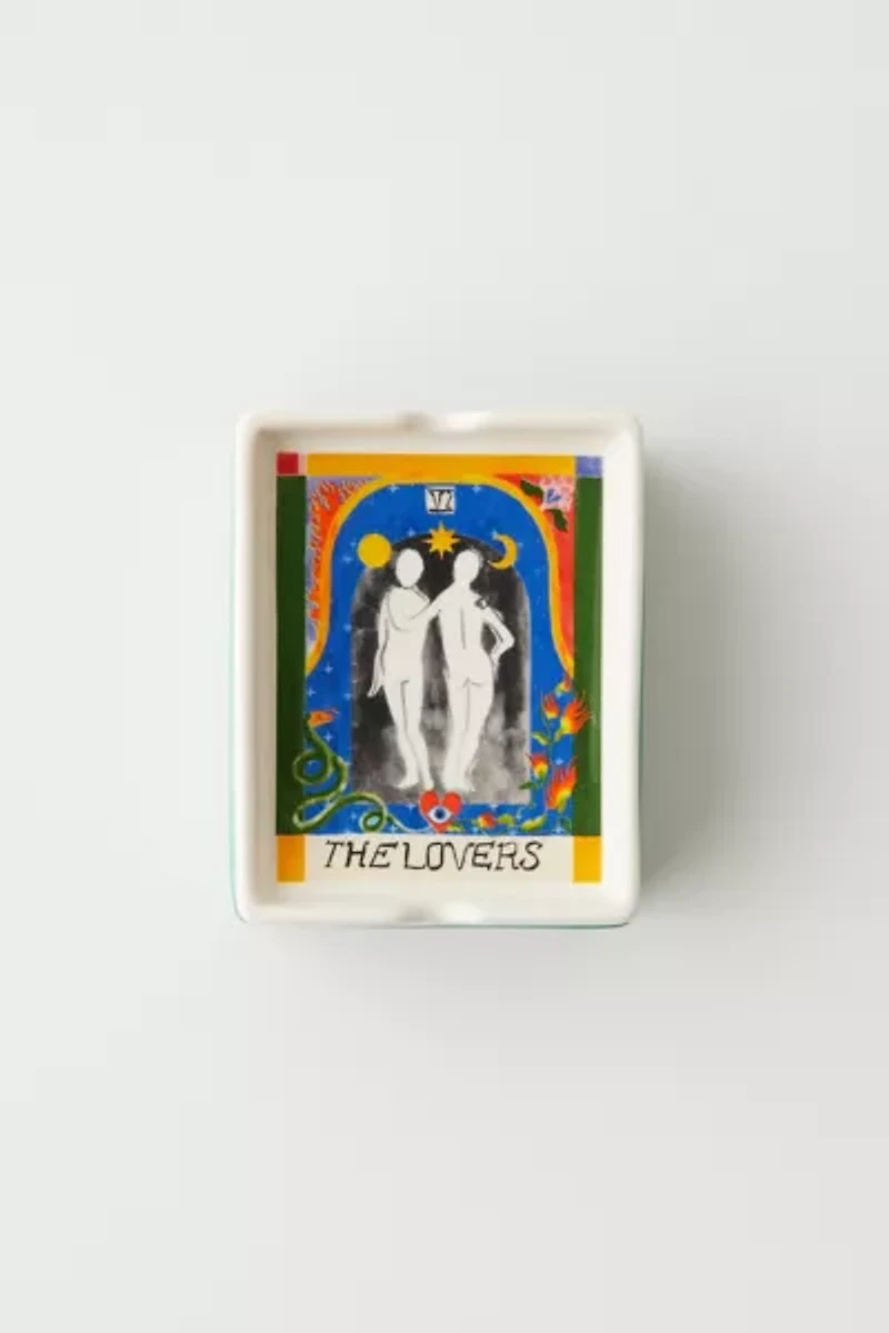 Tarot Card Lidded Ashtray & Stash Box