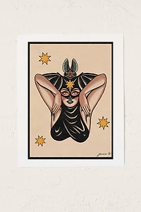 Jessica O. Batty Girl Art Print