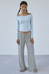 Out From Under Cotton Compression Boatneck Long Sleeve Top