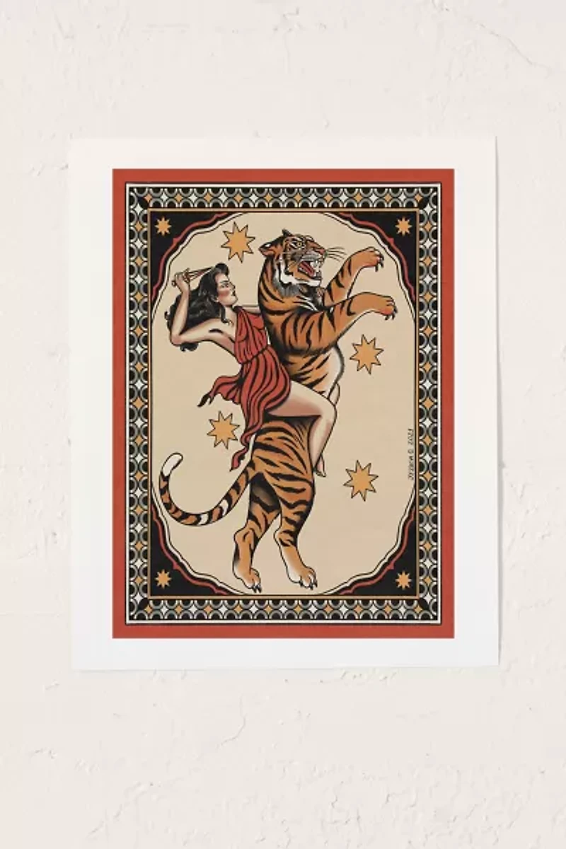 Jessica O. Amazona (Dressed) Art Print