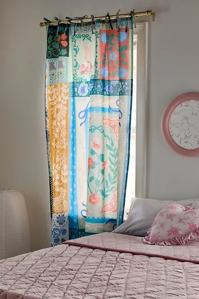 Raya Patched Floral Window Panel