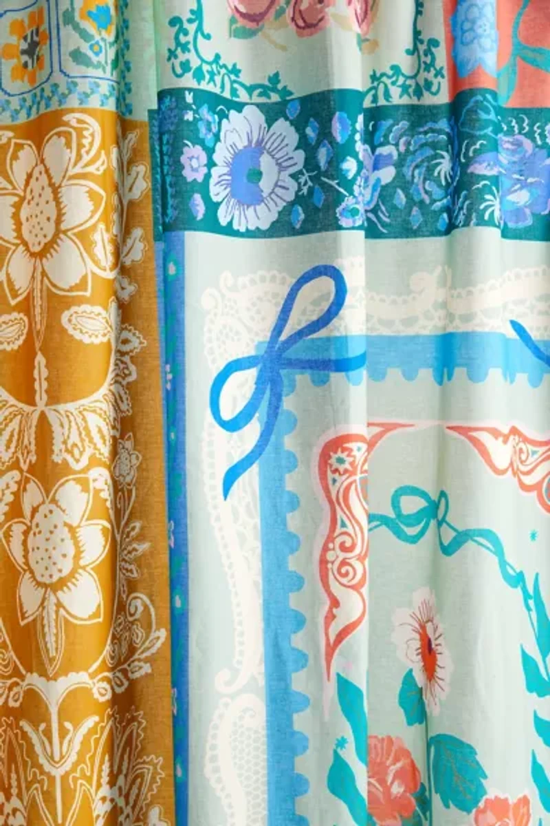 Raya Patched Floral Window Panel