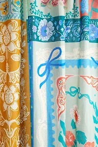 Raya Patched Floral Window Panel