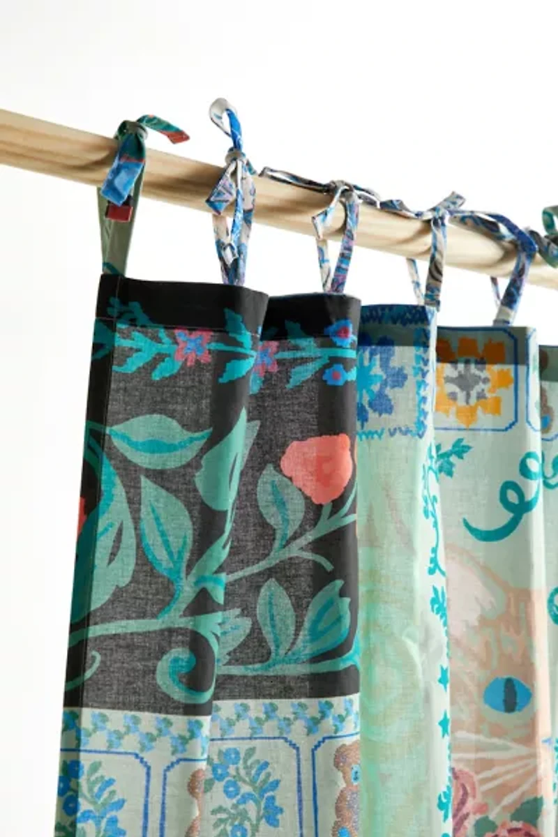 Raya Patched Floral Window Panel