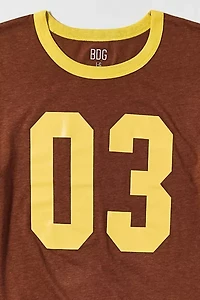 BDG Varsity Graphic Slim Fit Retro Ringer Tee