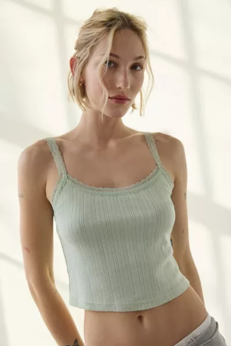 Out From Under Angie Pointelle Cropped Cami