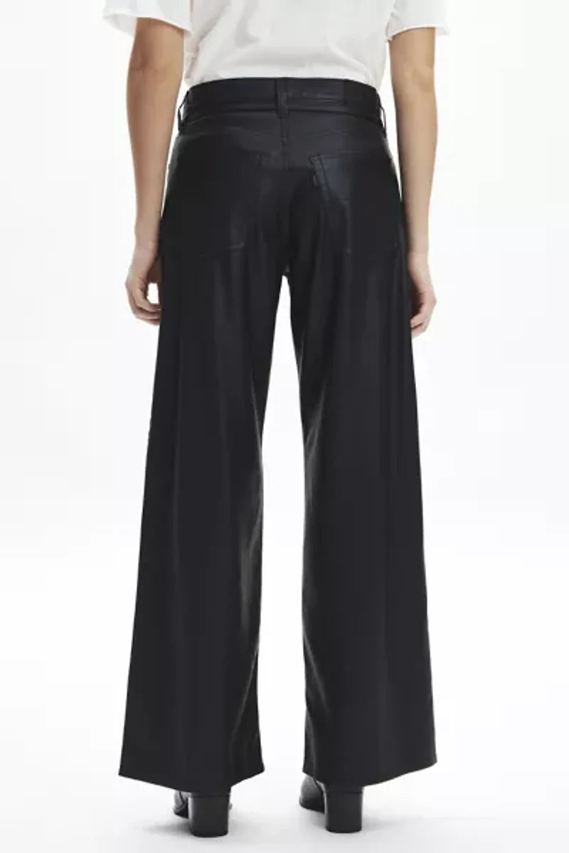 Levi's® XL Straight Tie Waist Faux Leather Pant