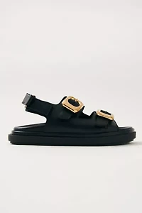 ALOHAS Dalia Leather Slingback Buckled Sandal