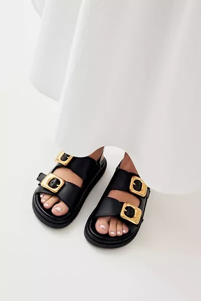 ALOHAS Dalia Leather Slingback Buckled Sandal