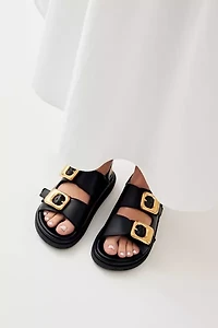 ALOHAS Dalia Leather Slingback Buckled Sandal