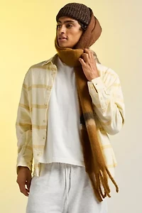 Woven Long Striped Scarf