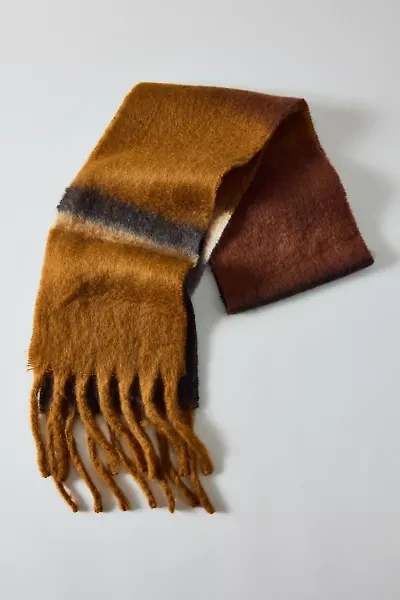 Woven Long Striped Scarf