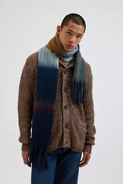 Woven Long Striped Scarf