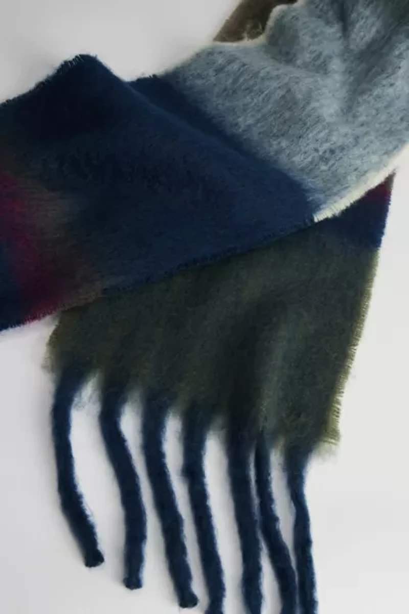 Woven Long Striped Scarf