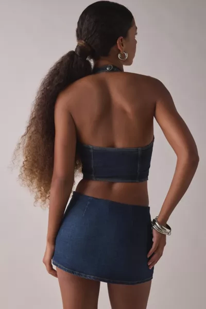 Silence + Noise Esme Cropped Halter Vest Top
