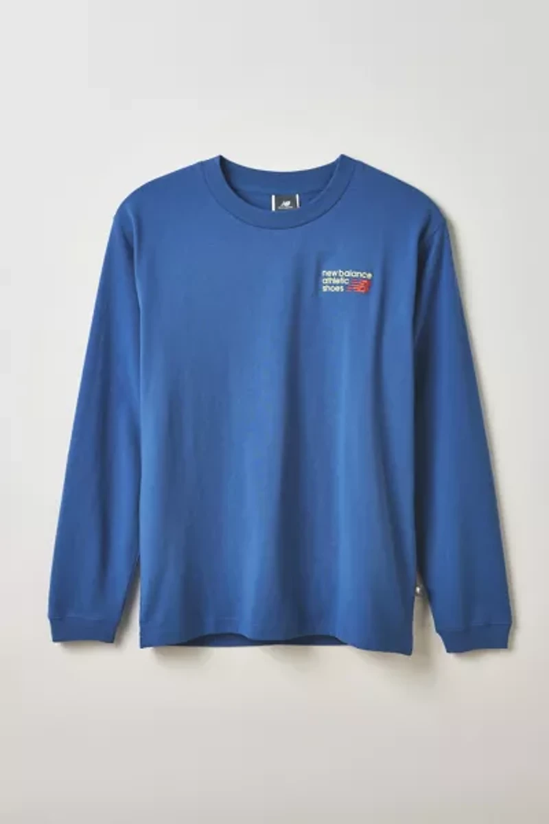 New Balance Athletics Embroidered Long Sleeve Tee