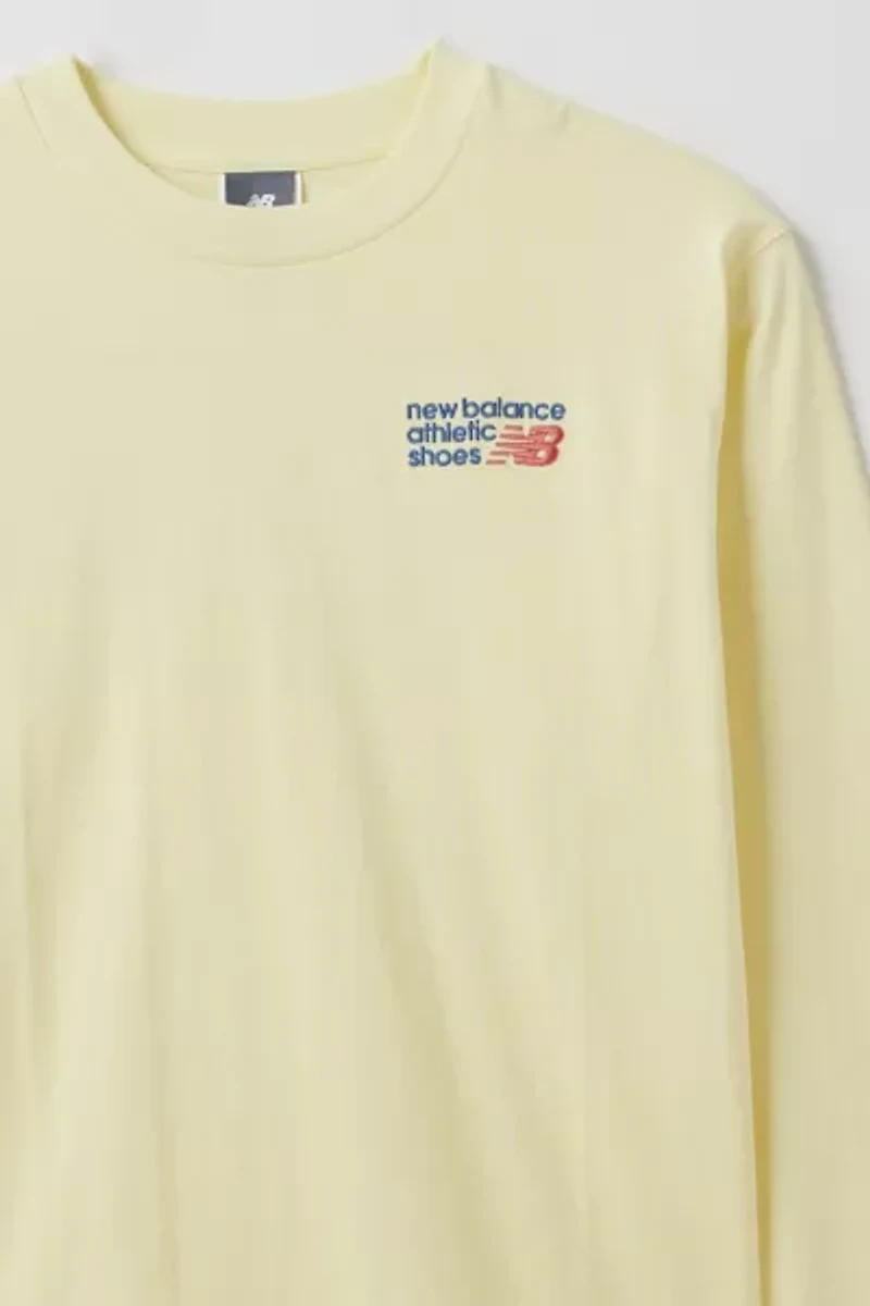 New Balance Athletics Embroidered Long Sleeve Tee