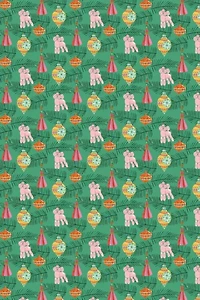 Red Cap Poodle Holiday Wrapping Paper