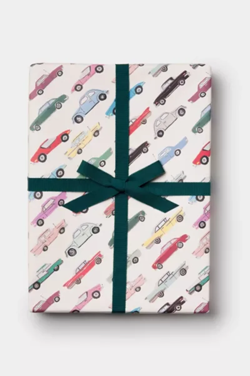 Red Cap Cars Wrapping Paper