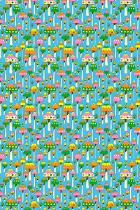 Red Cap Groovy Mushroom Wrapping Paper