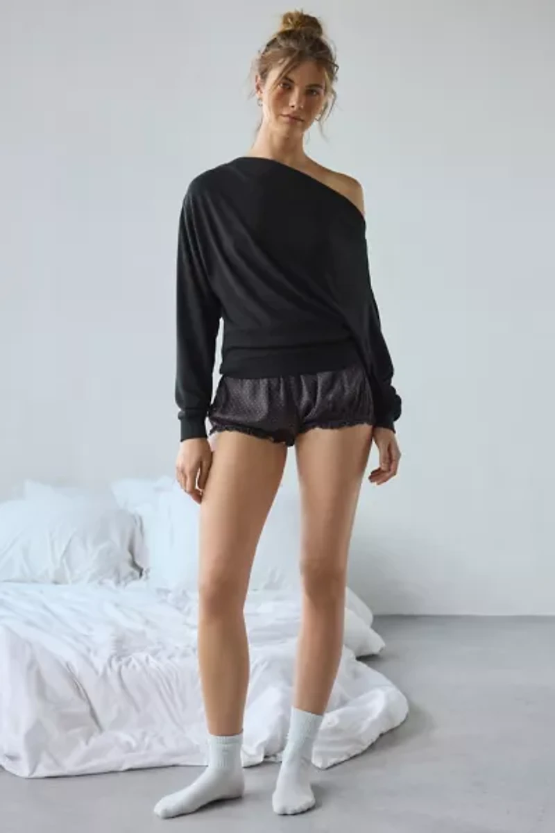 Out From Under Clarity Cozy Knit Off-The-Shoulder Top