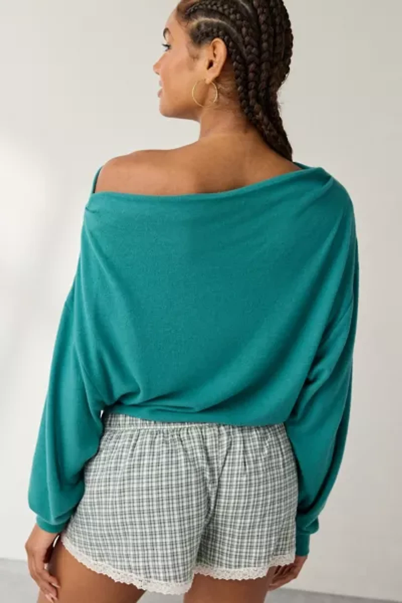 Out From Under Clarity Cozy Knit Off-The-Shoulder Top