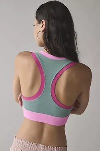 Beach Riot Gwen Colorblock High Neck Bra Top