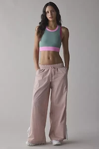 Beach Riot Gwen Colorblock High Neck Bra Top