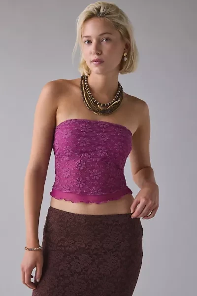Kimchi Blue Kori Sheer Lace Tube Top