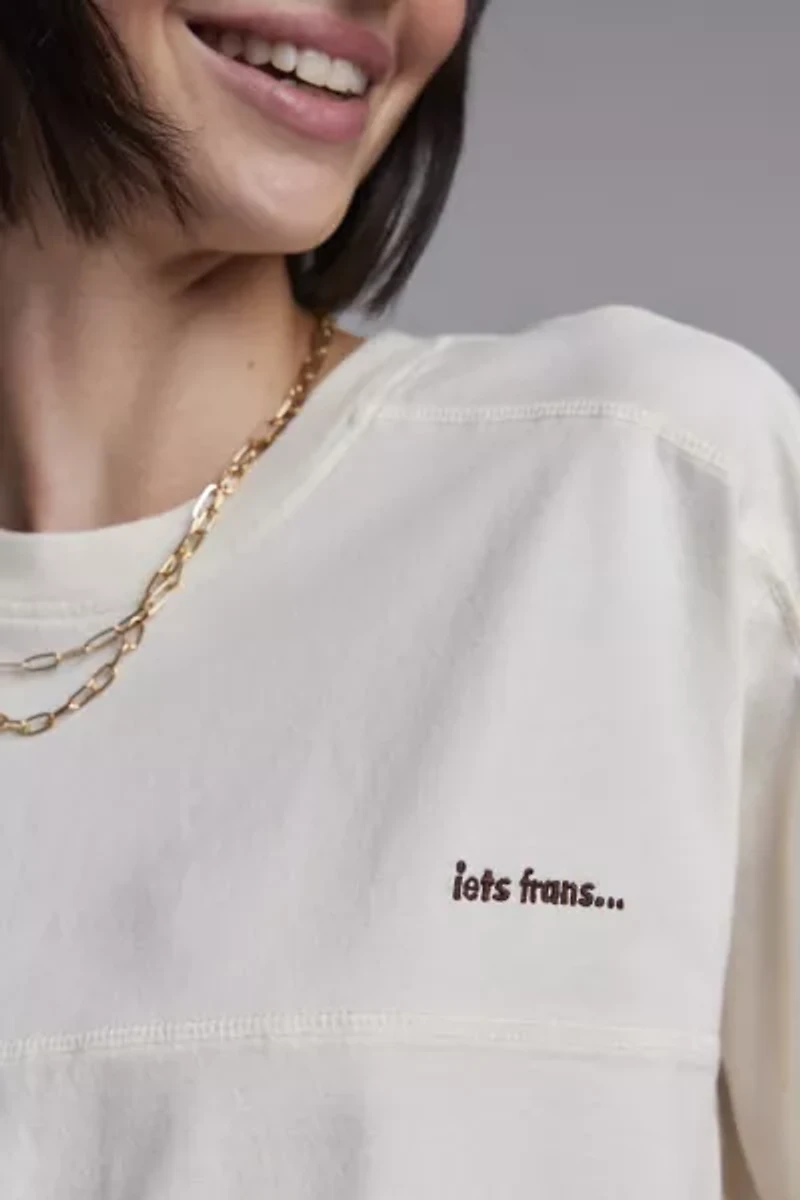 iets frans… Collegiate Embroidered Tee