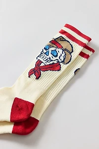 Cowboy Skull Crew Sock