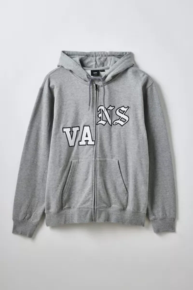 Vans Split Logo Zip-Up Hoodie Sweatshirt