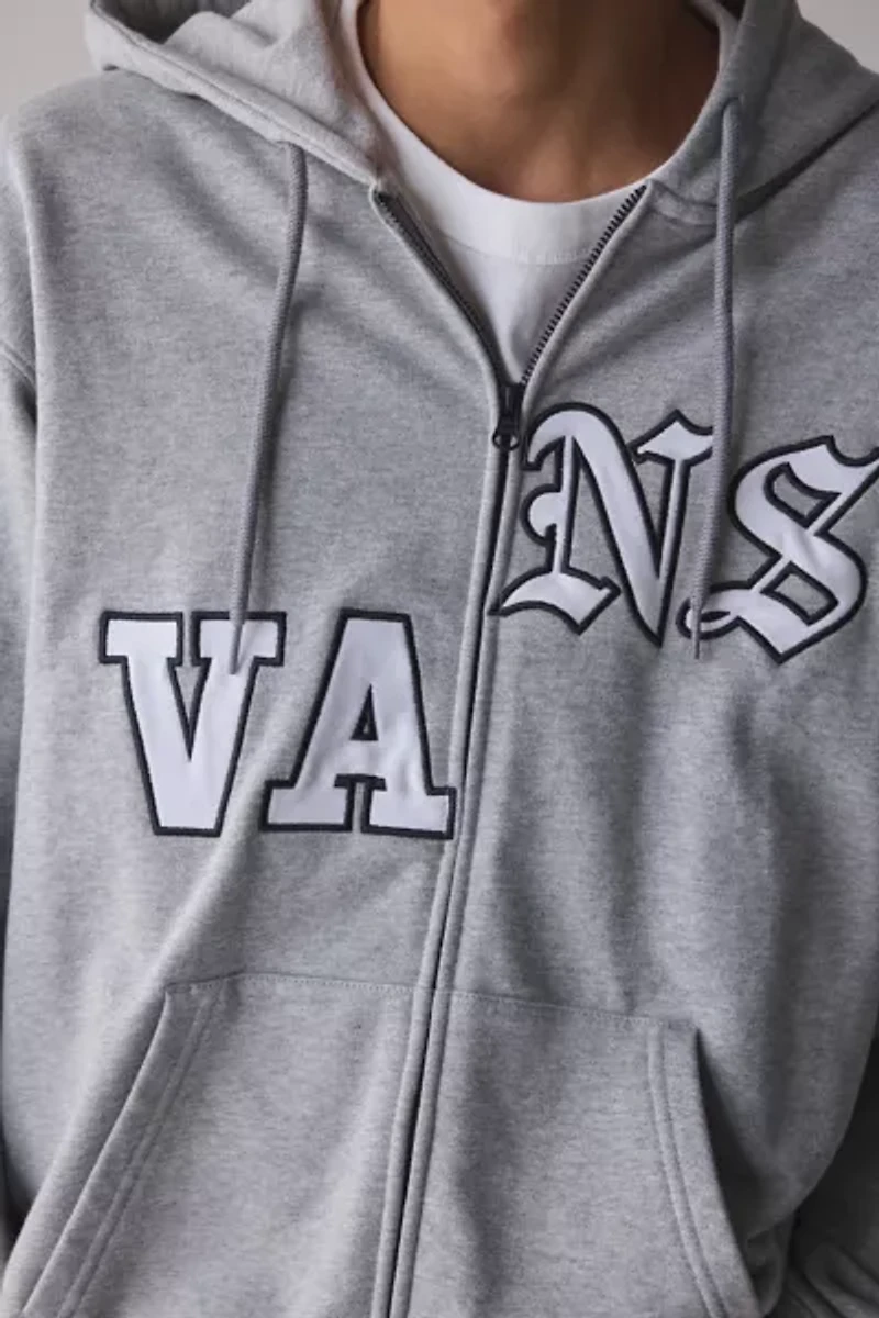 Vans Split Logo Zip-Up Hoodie Sweatshirt