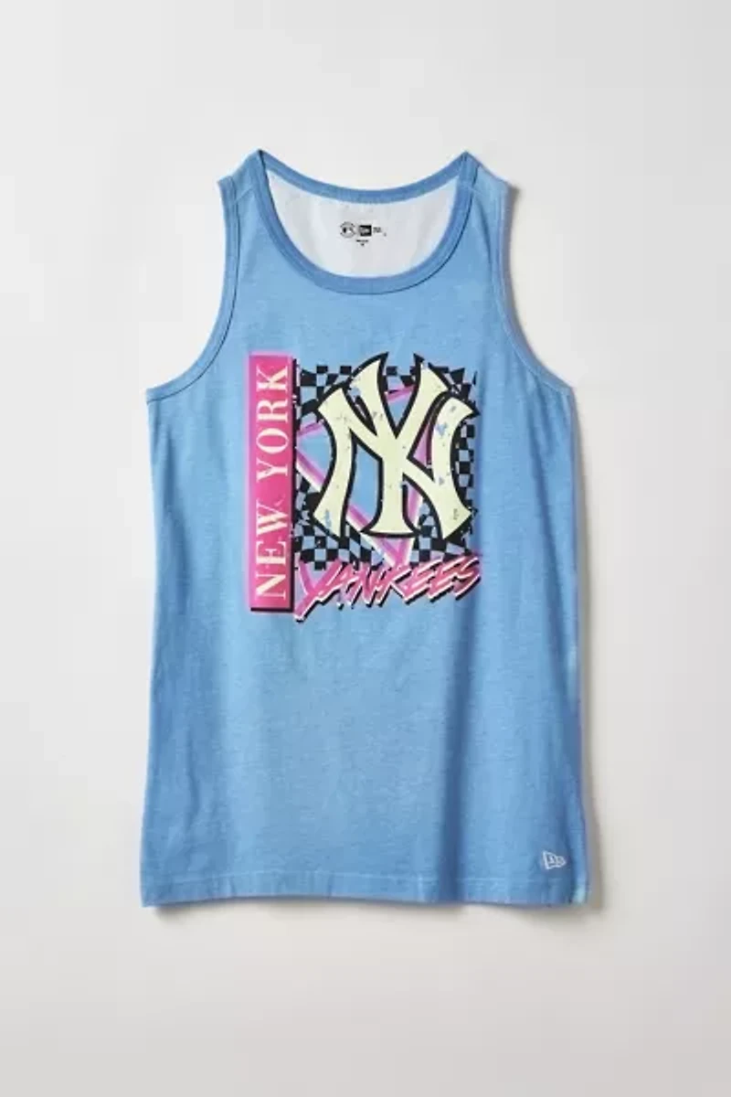 New Era MLB New York Yankees Logo Glow Tank Top
