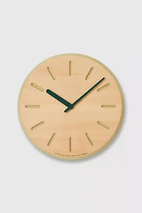 Lemnos Paper-Wood Line Wall Clock