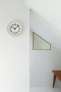 Lemnos Numbers Wooden Wall Clock