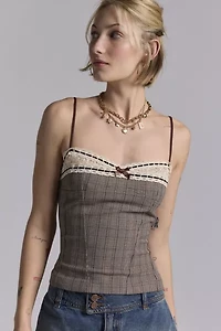 Kimchi Blue Lexi Lace Trim + Bow Detail Cami