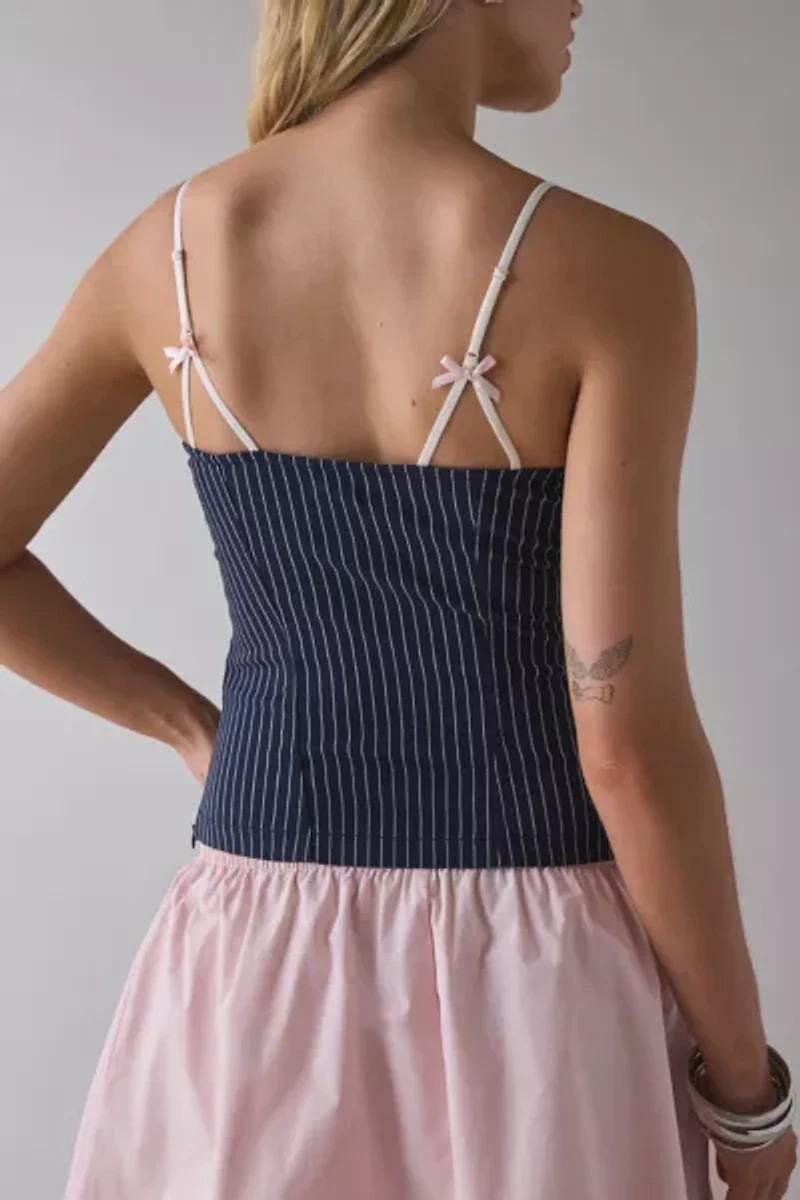 Kimchi Blue Lexi Lace Trim + Bow Detail Cami