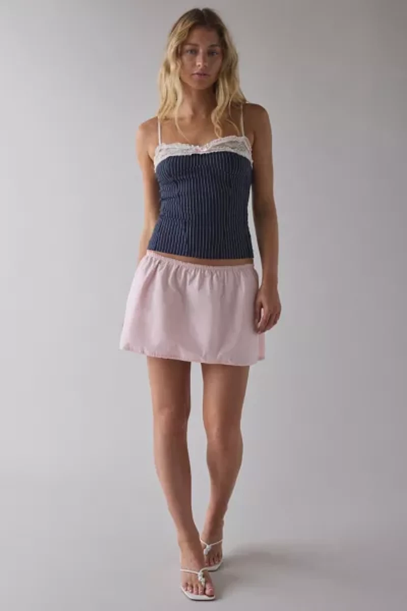 Kimchi Blue Lexi Lace Trim + Bow Detail Cami