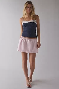 Kimchi Blue Lexi Lace Trim + Bow Detail Cami