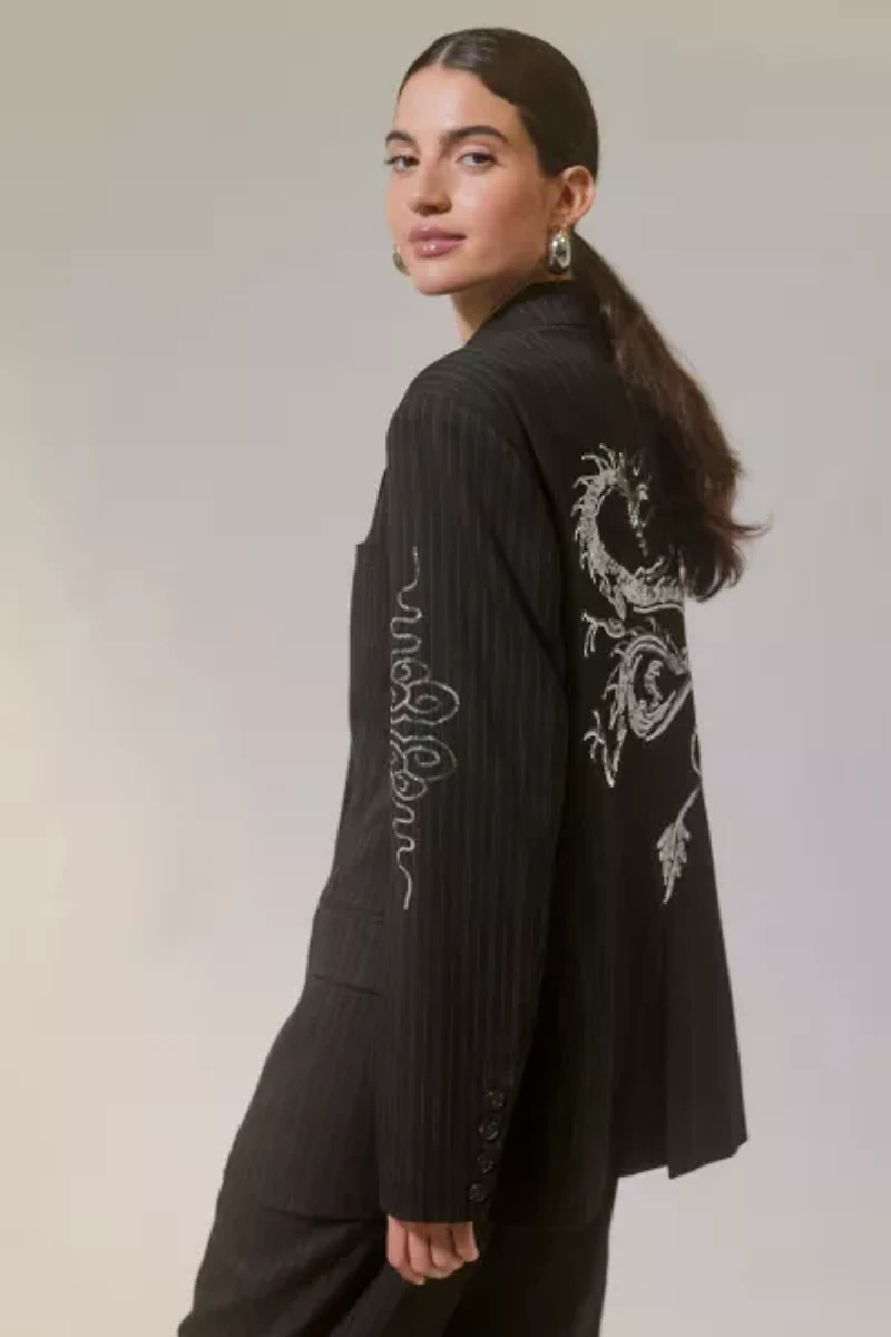 Bella Embellished Oversized Blazer