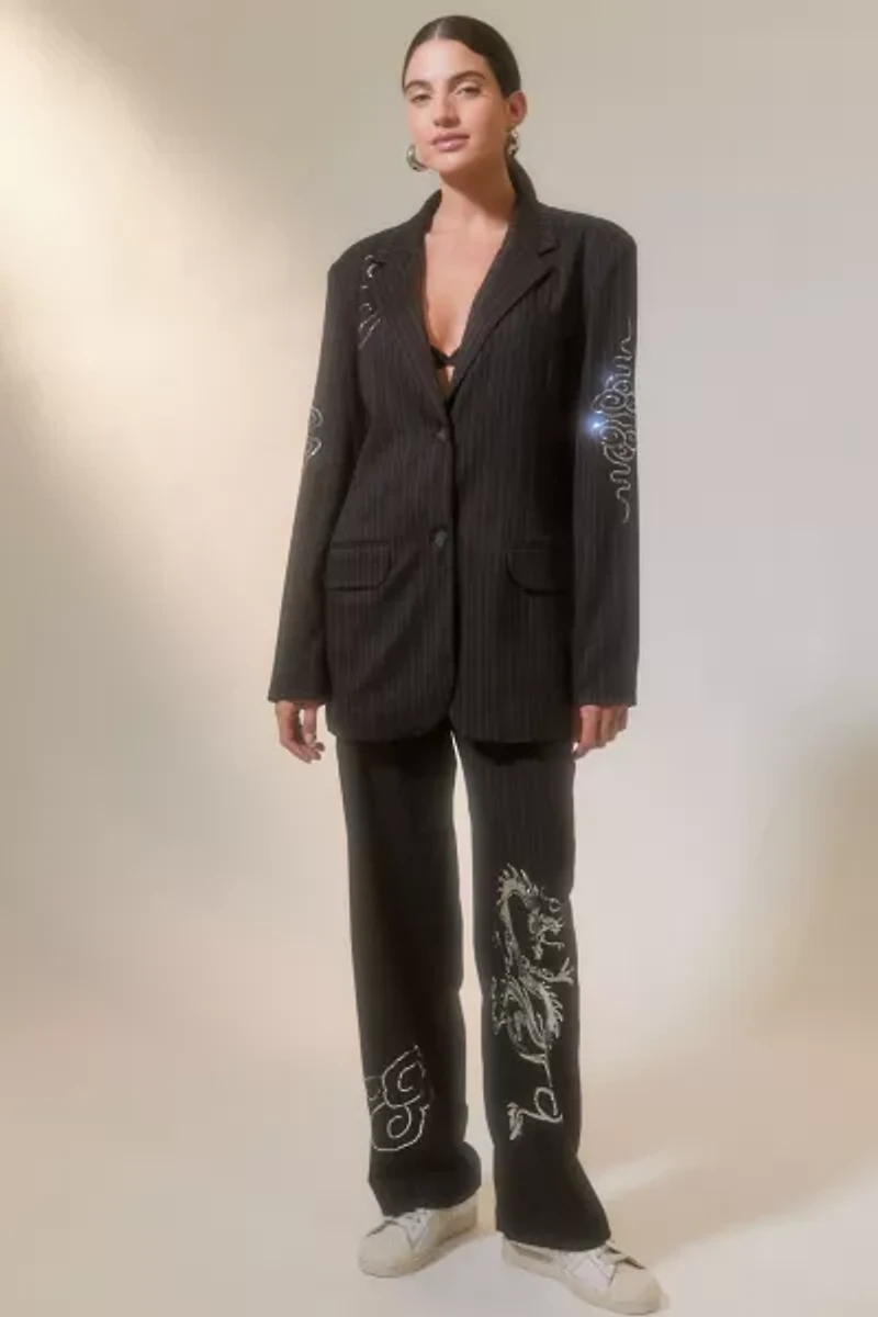 Bella Embellished Oversized Blazer